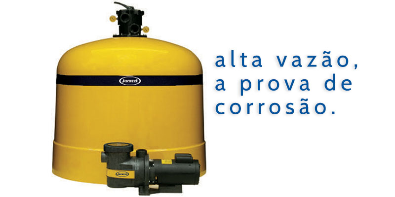 Alta vazão a prova de corrosão.